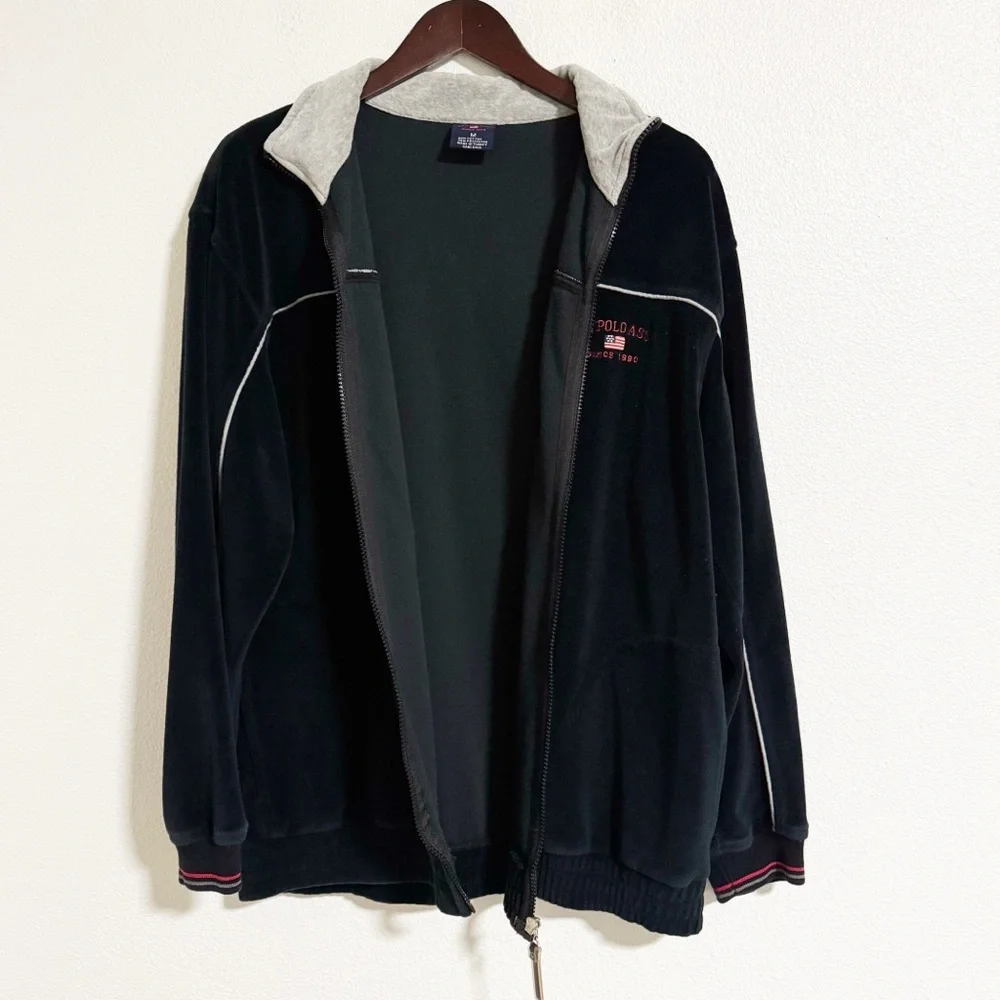 Vintage US Polo Assn Velour Track Jacket